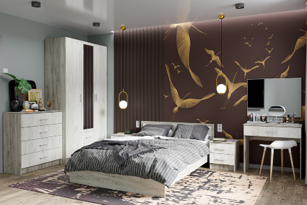 Тумба прикроватная Гармония ТБ-601, Крафт 