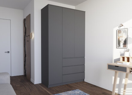 Шкаф Мори МШ 1200.1 графит 