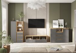 Модульная гостиная Хелен, Графит (Комплект 2)