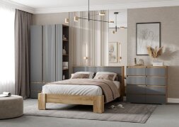 Модульная спальня Хелен, Графит (Комплект 1)