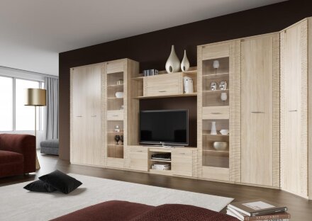 Полка закрытая Элана, сонома 