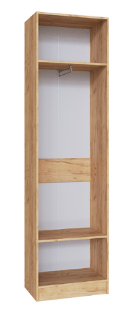 Шкаф платяной Руэлла, Крафт золотой/Графит серый 