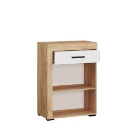 Обувница Галант, крафт золотой + белый