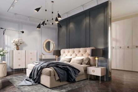 Шкаф 6 дверей БМШ1/6(Fi) (с зеркалами) Bogemia Fillini 