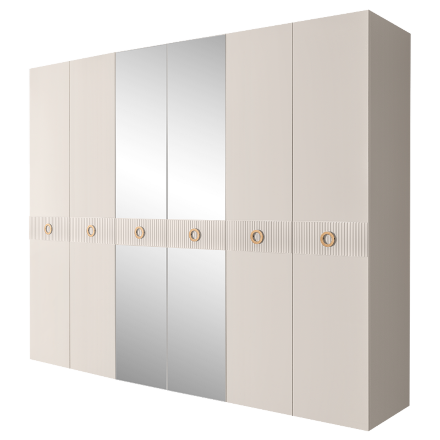 Шкаф 6 дверей БМШ1/6(Fi) (с зеркалами) Bogemia Fillini 