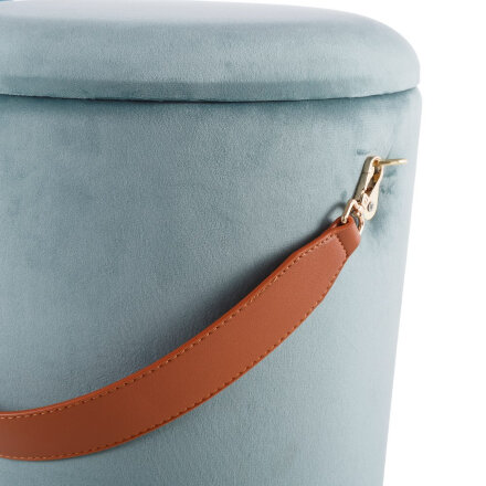 Пуф круглый Бакет МИНИ, бирюзовый 