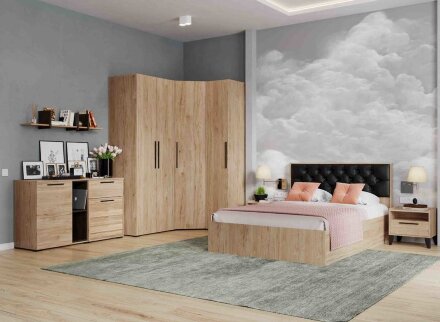 Кровать Модена МКР-1, гикори 