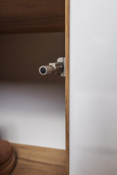 Шкаф-пенал ШК-003  Бостон ЛДСП, дуб крафт/серый шифер