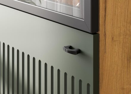 Тумба со створками и нишей Милан, Олива софт 