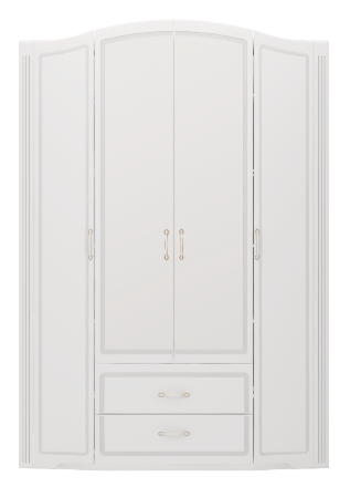 Шкаф для одежды четырехдверный Виктория №2  