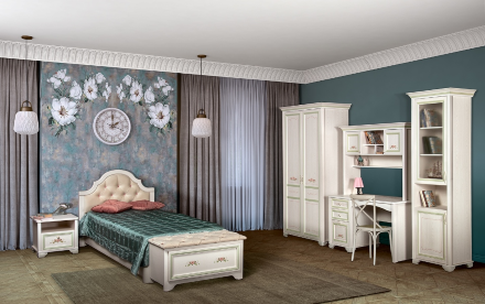 Банкетка (ящик для игрушек) Флора 917 