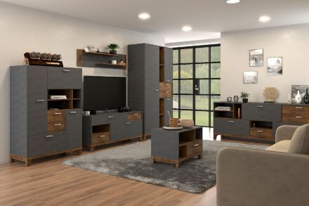 Стол журнальный Монтана, металл бруклин 