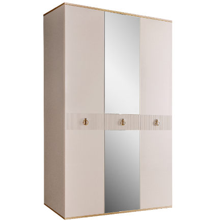 Шкаф 3 двери МШ1/3(s) (с зеркалом)  Rimini Solo 