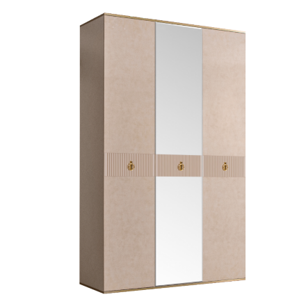 Шкаф 3 двери МШ1/3(s) (с зеркалом)  Rimini Solo 