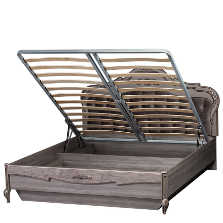 Кровать  с подъемным механизмом Скарлетт 391, дуб состаренный 