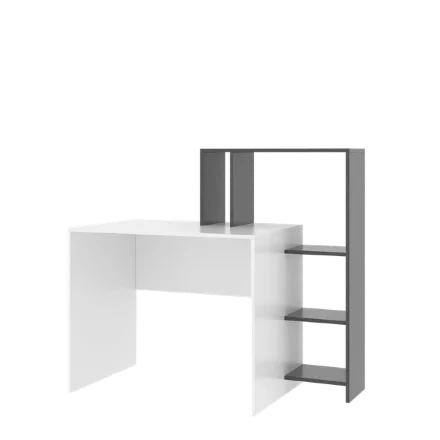Стол-стеллаж Парус, белый/Графит 